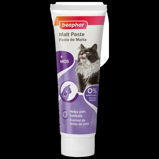 Beaphar Malt Paste Duo Active - Малцовата паста е средство против образуване на топки косми в стомаха, което комбинира 2 действия в 1 туба 100 гр.